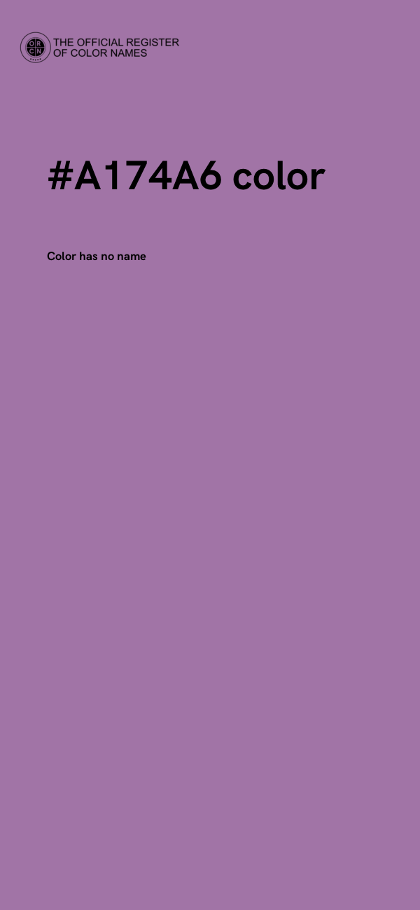 #A174A6 color image