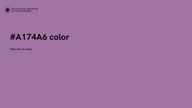 #A174A6 color image