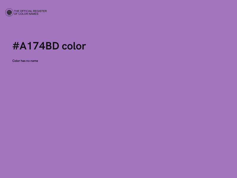 #A174BD color image