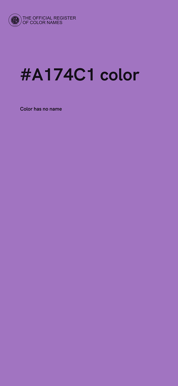 #A174C1 color image