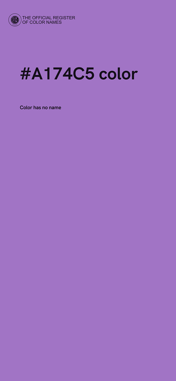 #A174C5 color image