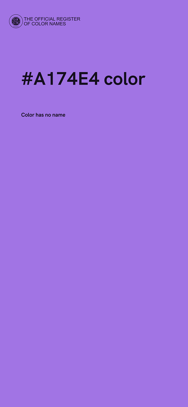 #A174E4 color image