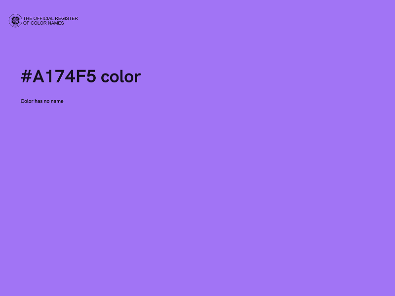 #A174F5 color image