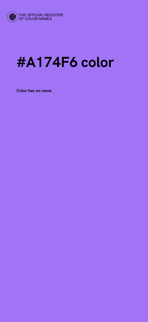 #A174F6 color image
