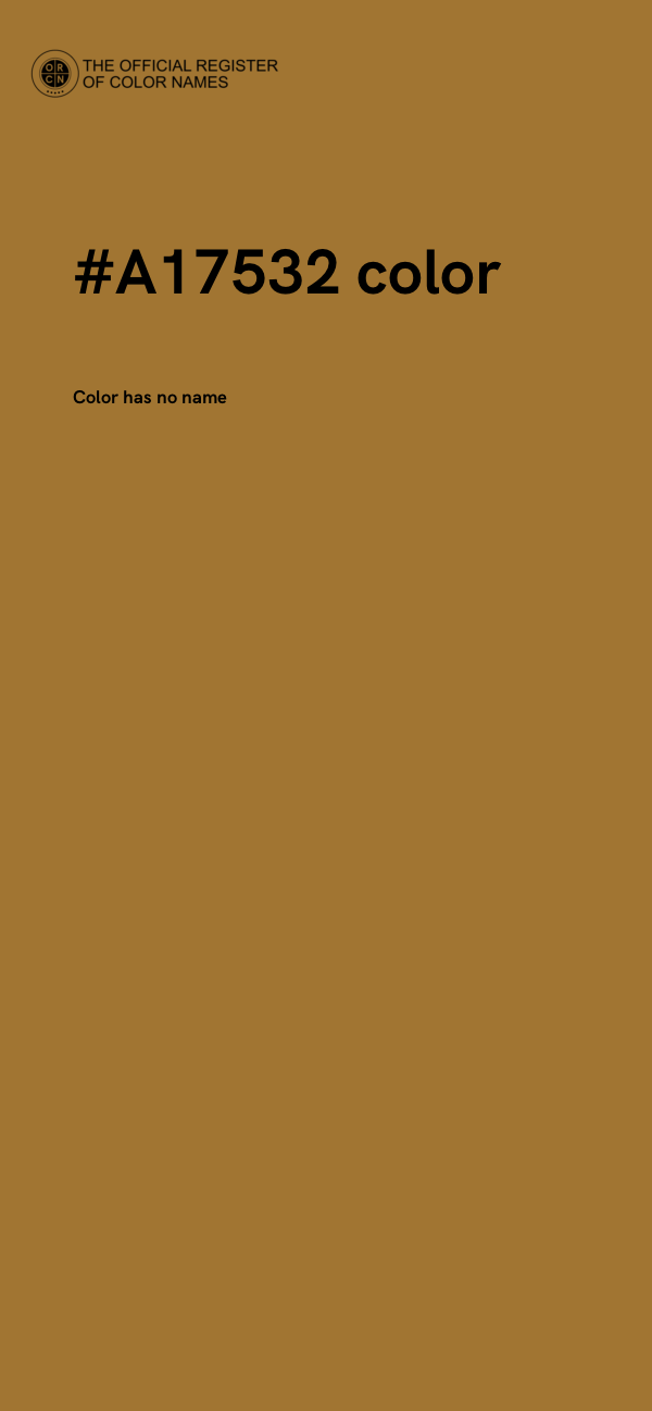 #A17532 color image