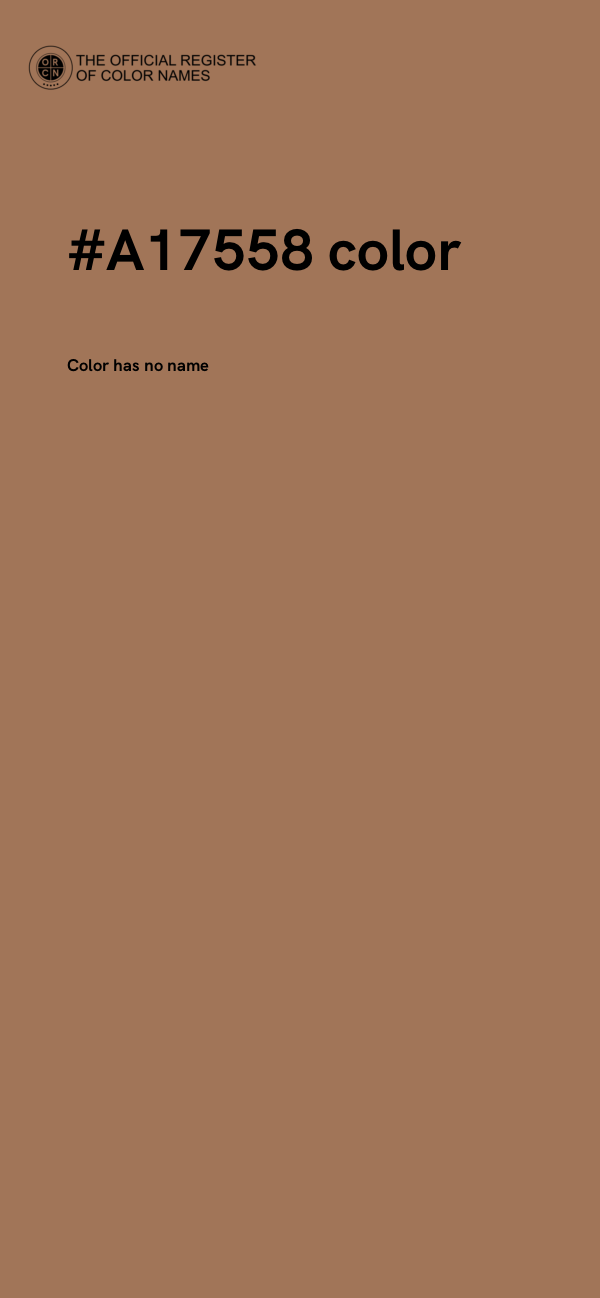 #A17558 color image