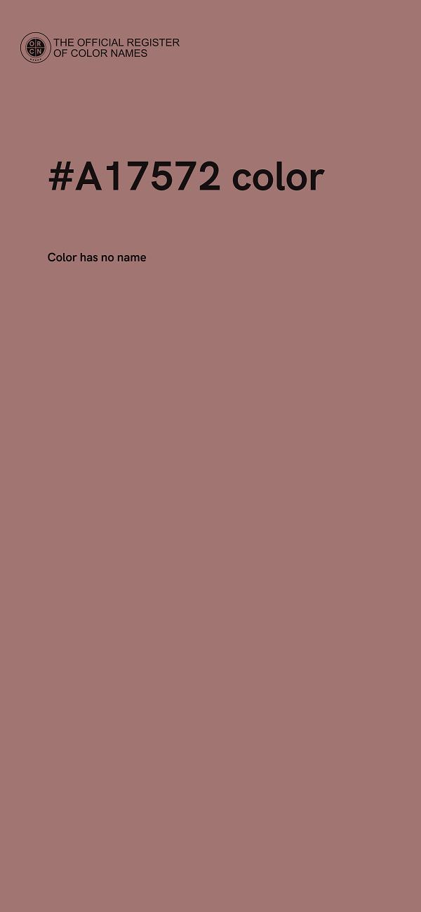 #A17572 color image