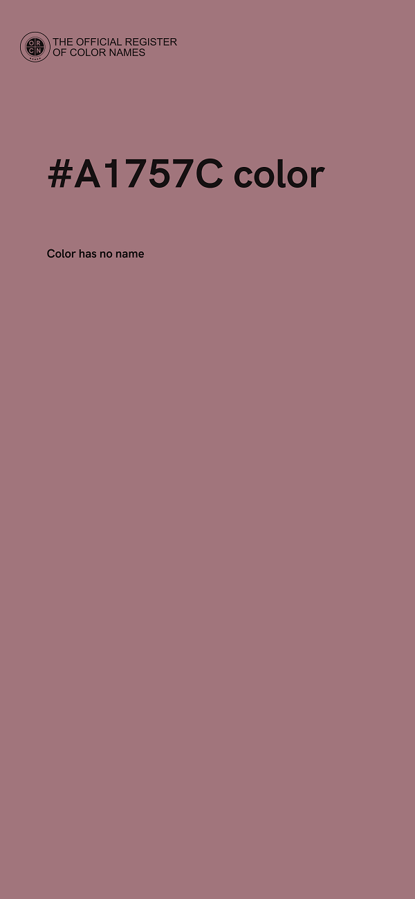 #A1757C color image