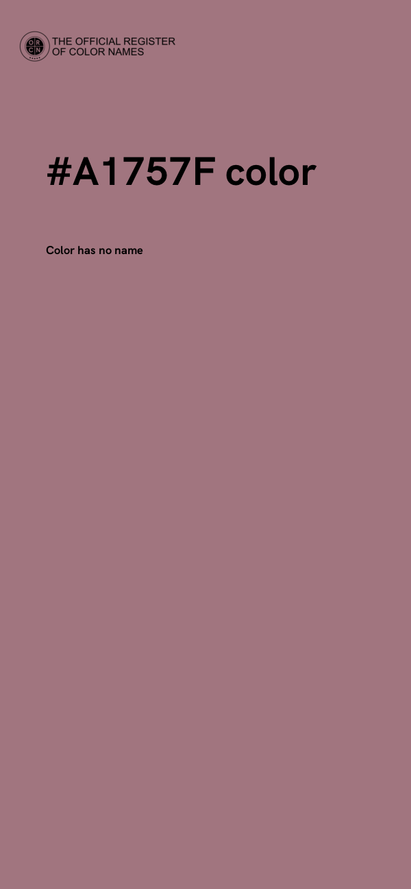 #A1757F color image