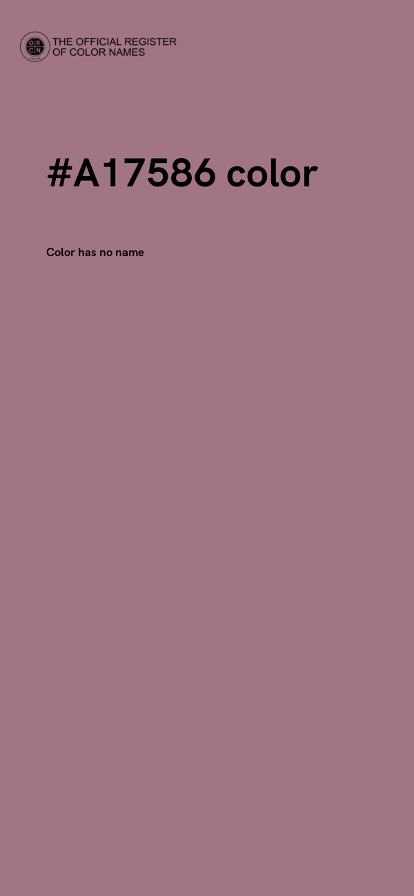 #A17586 color image