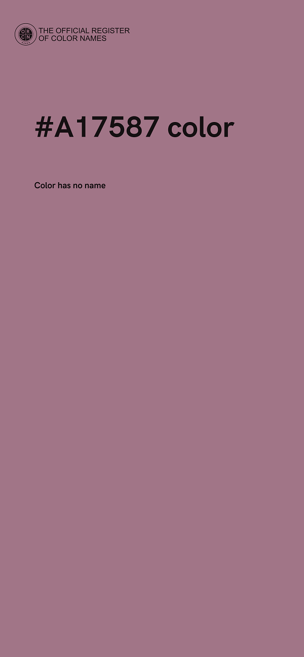 #A17587 color image