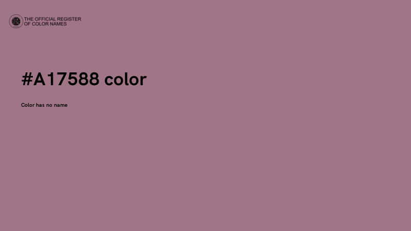 #A17588 color image