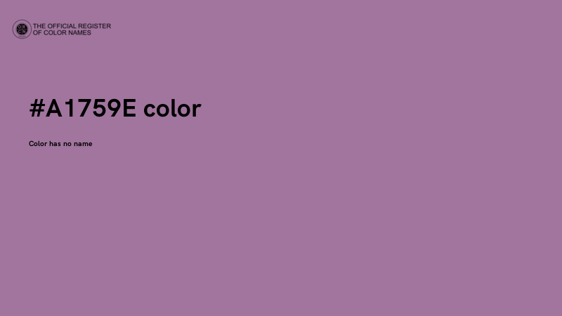 #A1759E color image