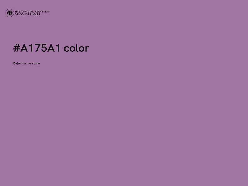 #A175A1 color image