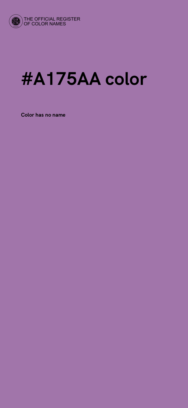 #A175AA color image