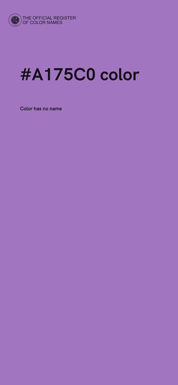 #A175C0 color image