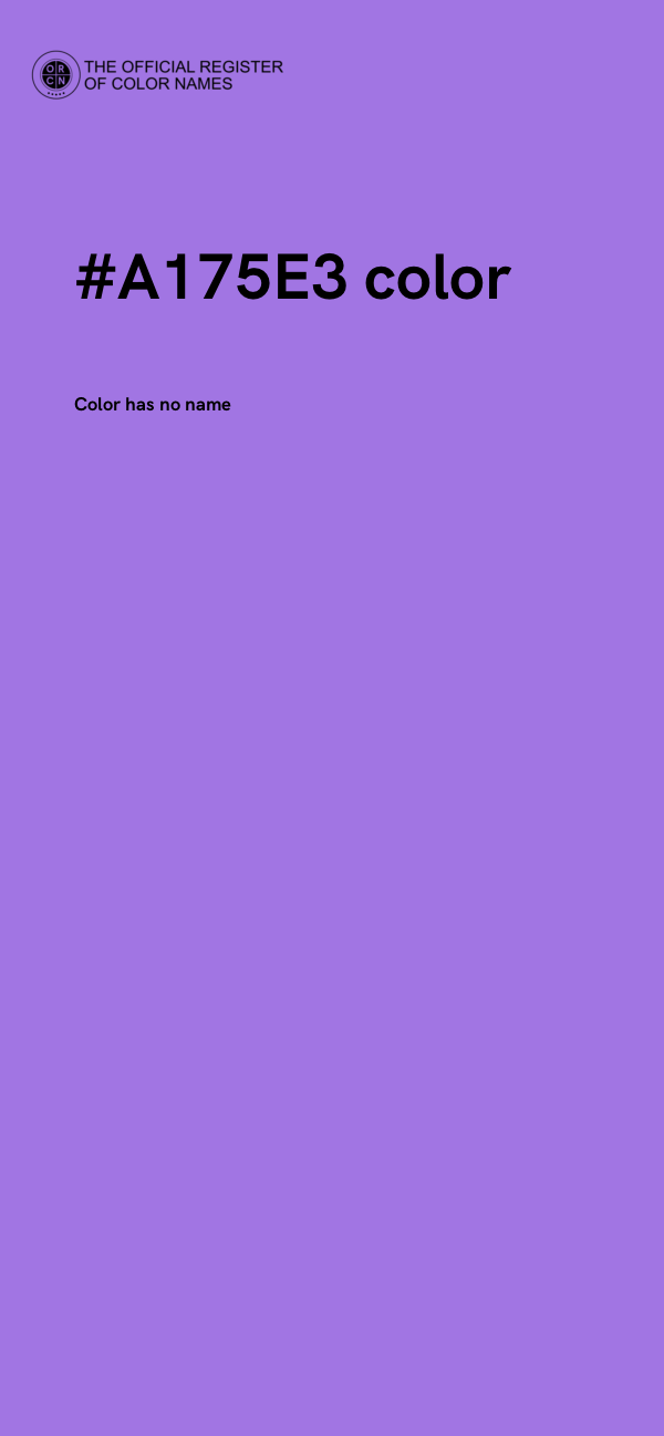 #A175E3 color image