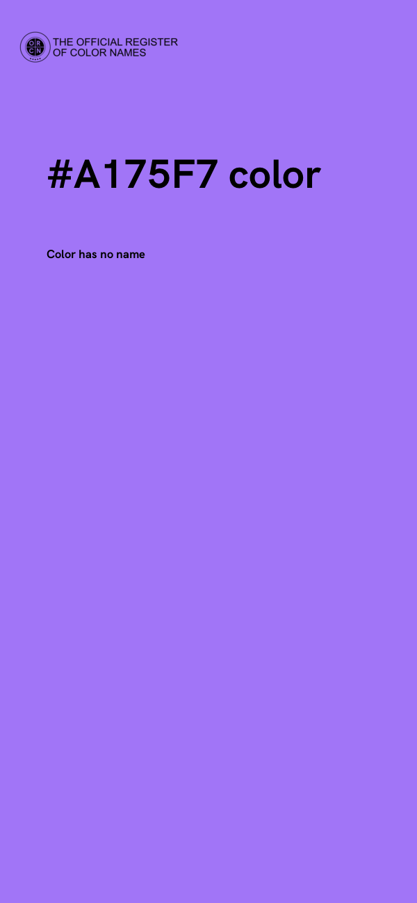 #A175F7 color image