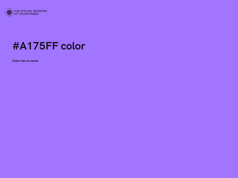 #A175FF color image