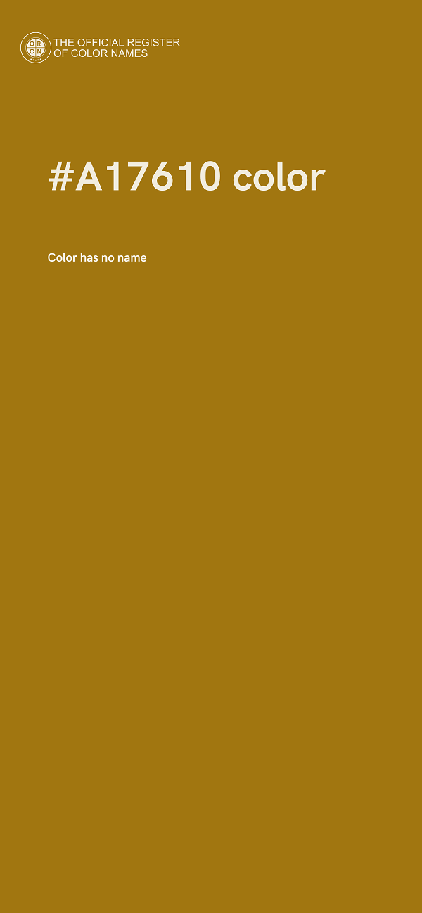 #A17610 color image