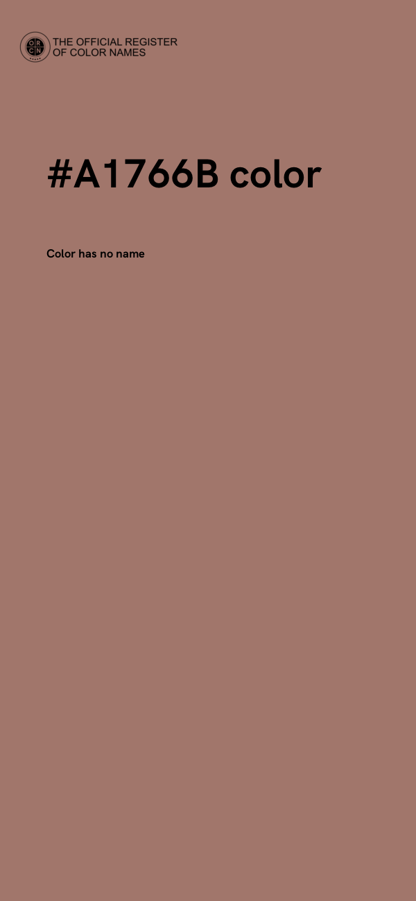 #A1766B color image