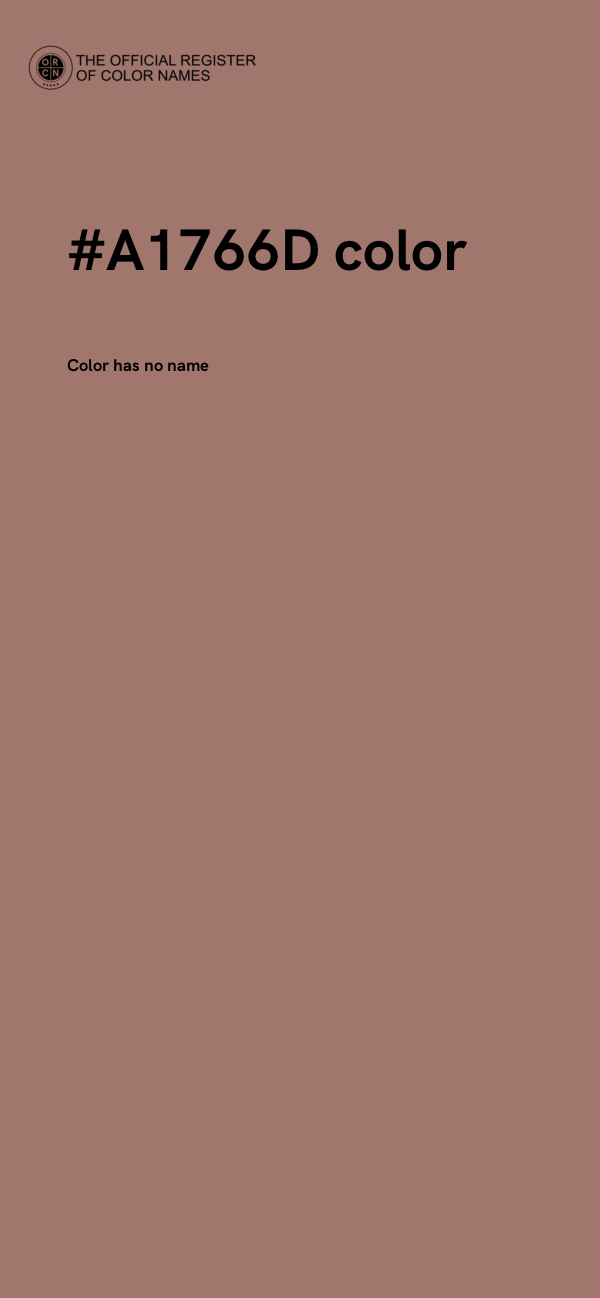 #A1766D color image