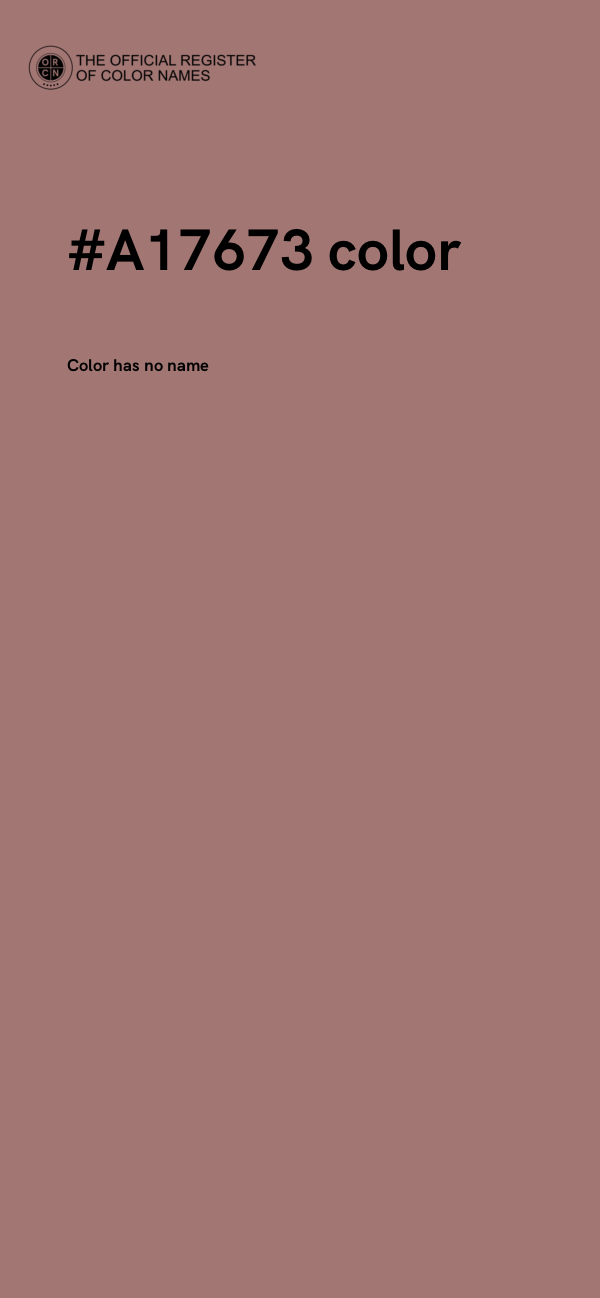 #A17673 color image