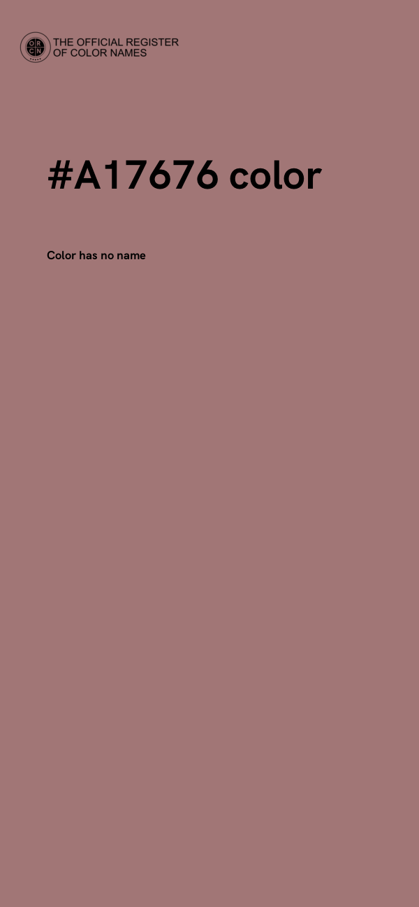 #A17676 color image