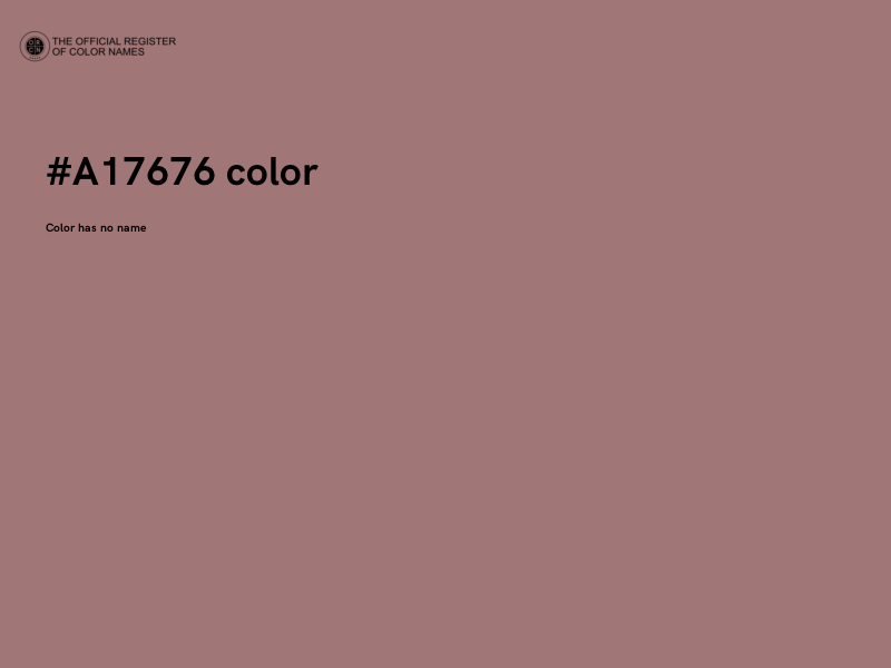 #A17676 color image