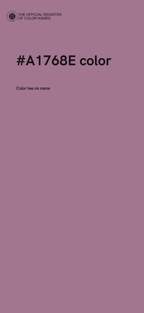 #A1768E color image