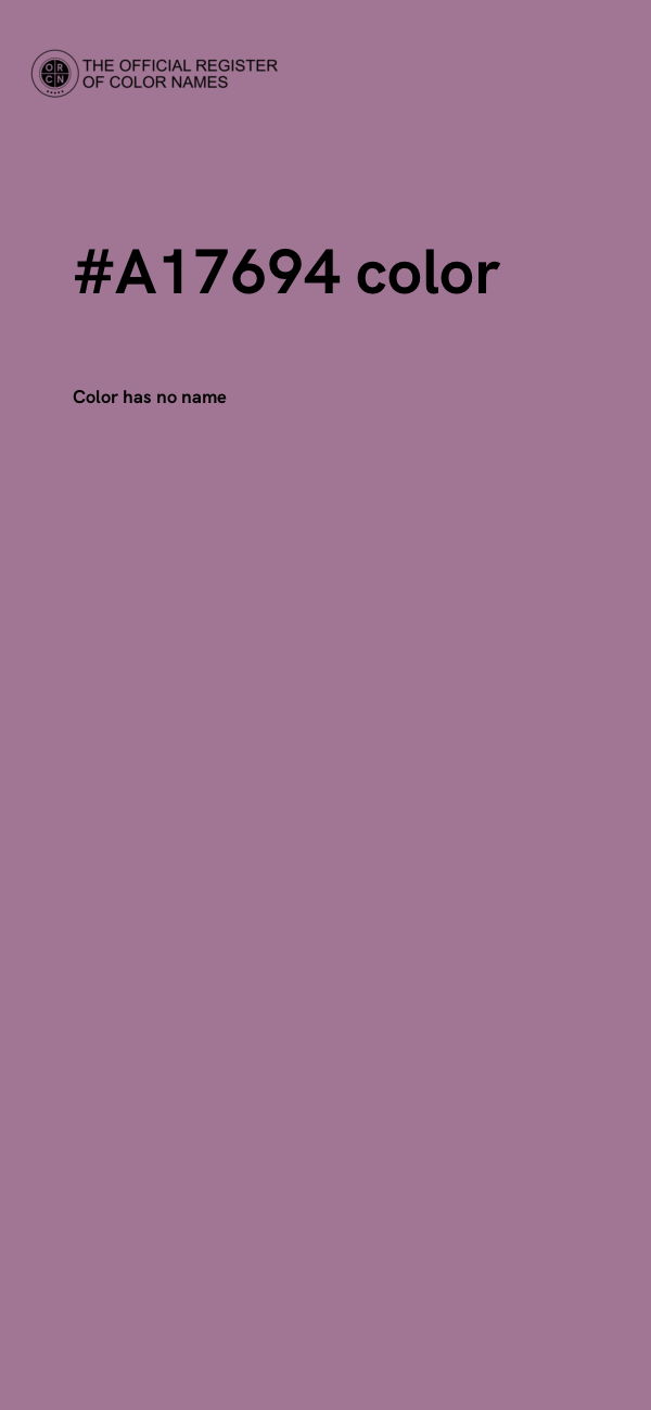 #A17694 color image