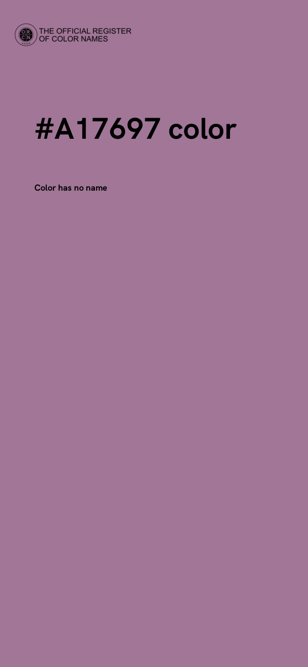 #A17697 color image
