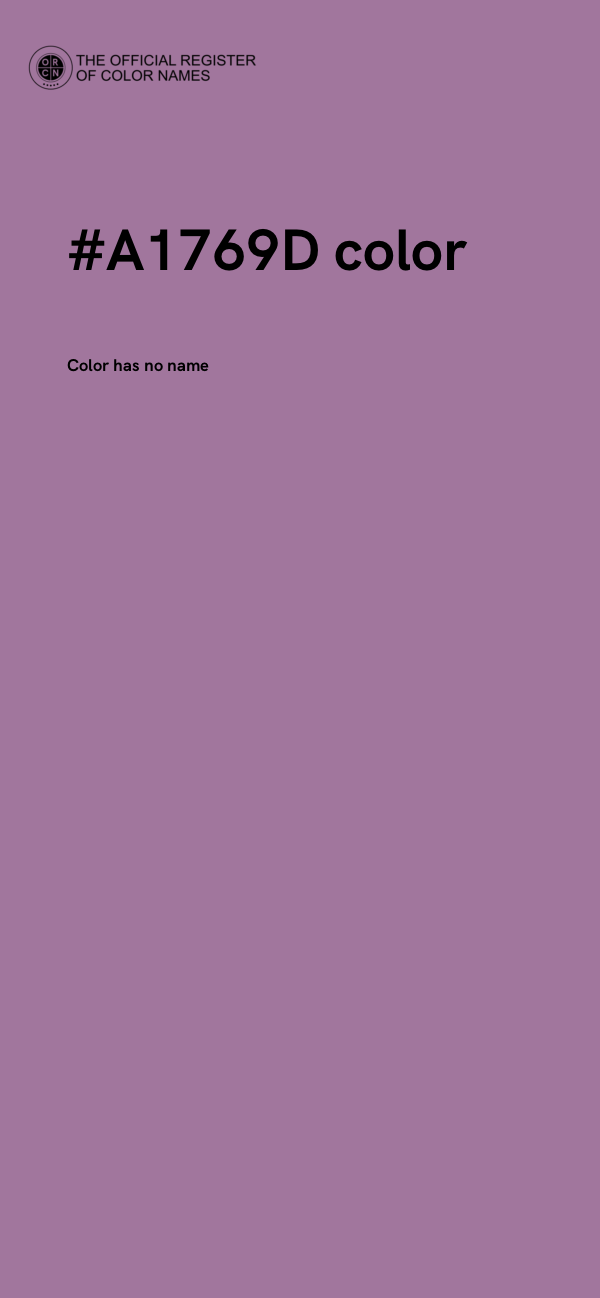 #A1769D color image