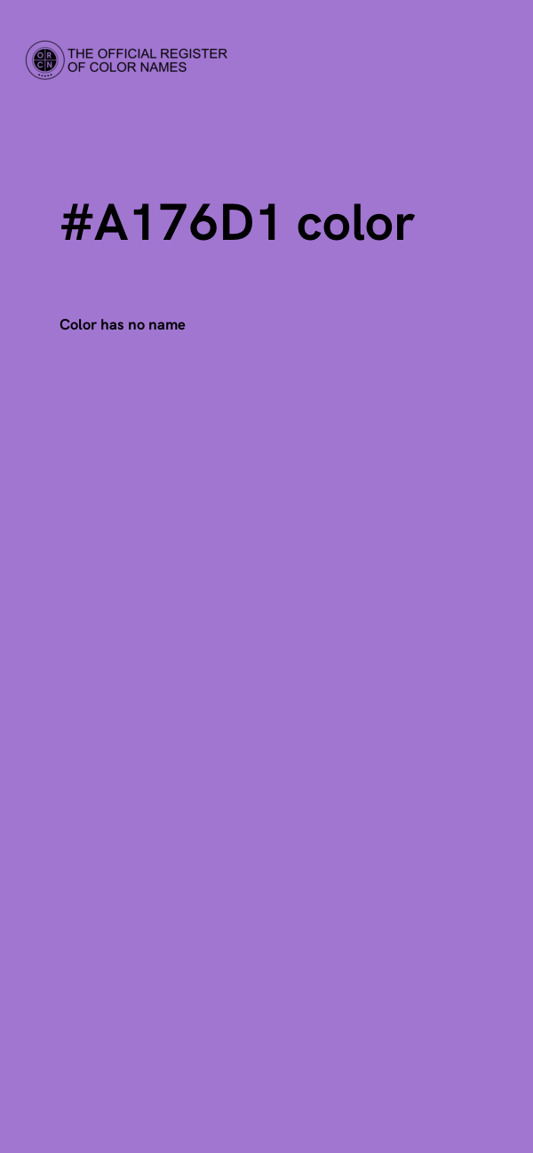 #A176D1 color image