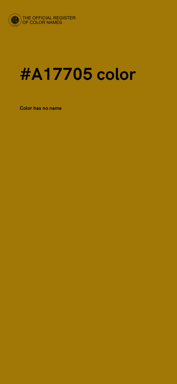 #A17705 color image