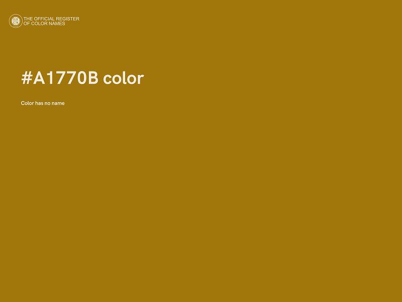 #A1770B color image