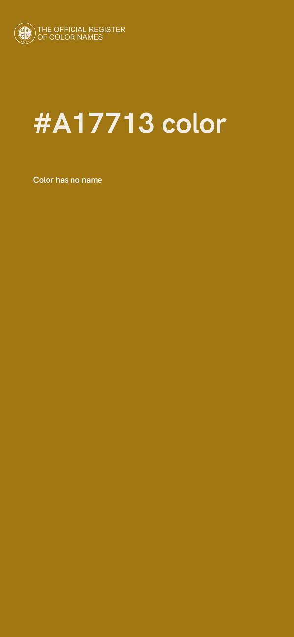 #A17713 color image