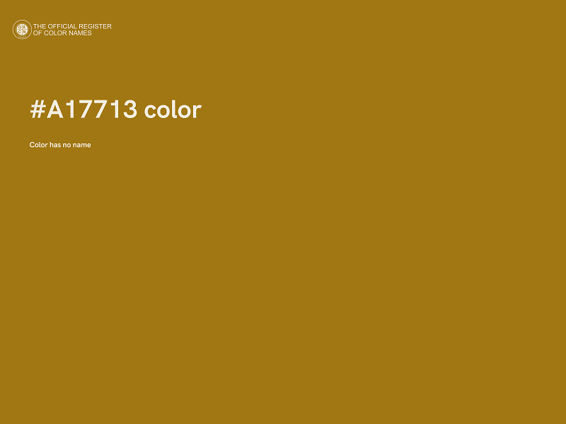 #A17713 color image