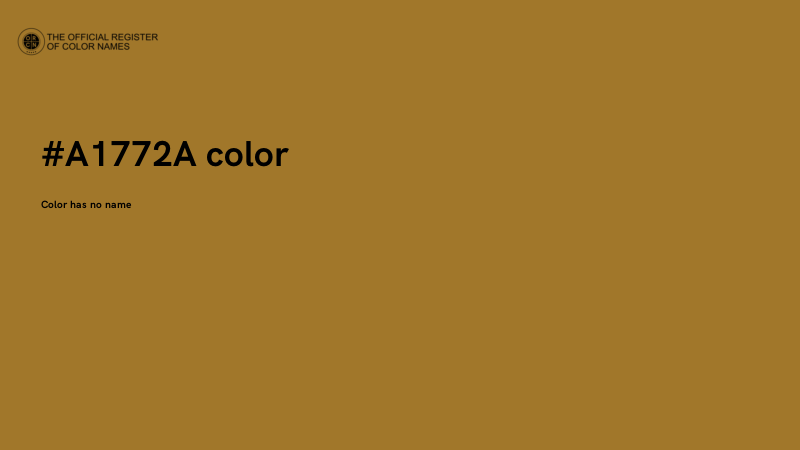 #A1772A color image