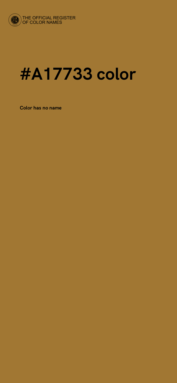 #A17733 color image