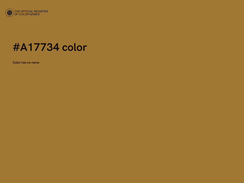 #A17734 color image