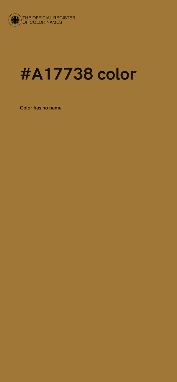 #A17738 color image