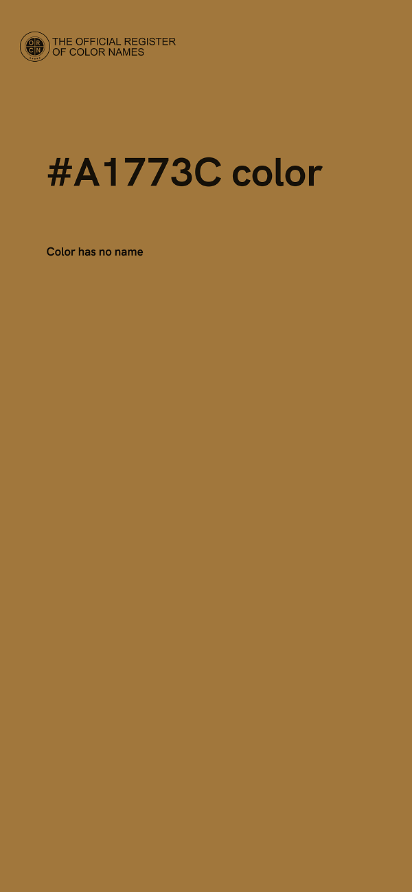 #A1773C color image