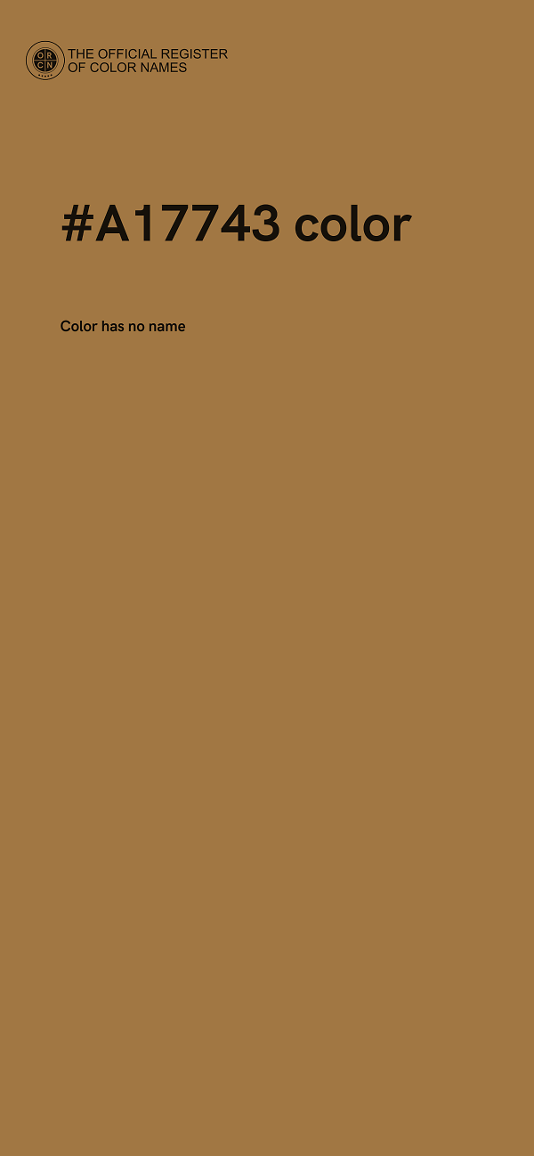#A17743 color image