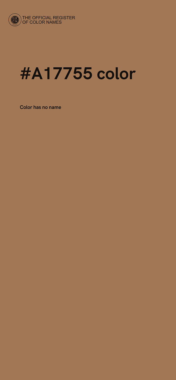 #A17755 color image