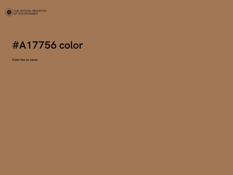 #A17756 color image