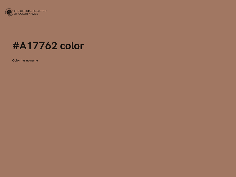 #A17762 color image