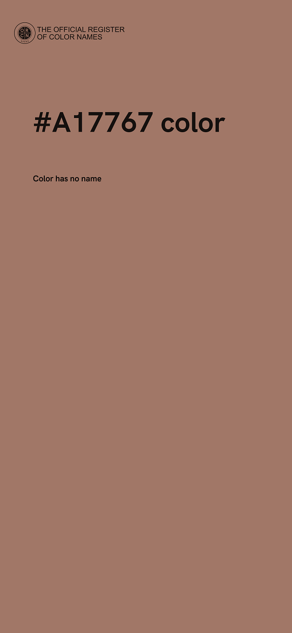 #A17767 color image