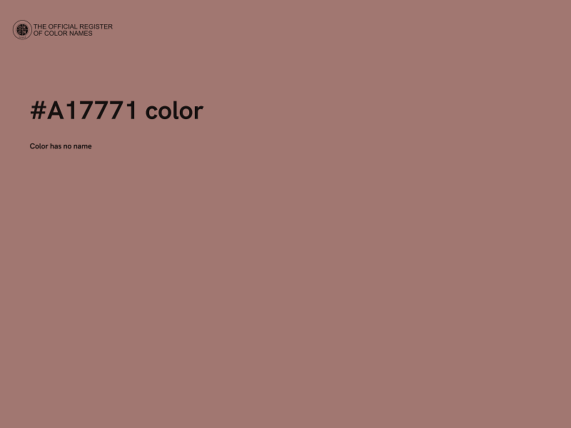 #A17771 color image