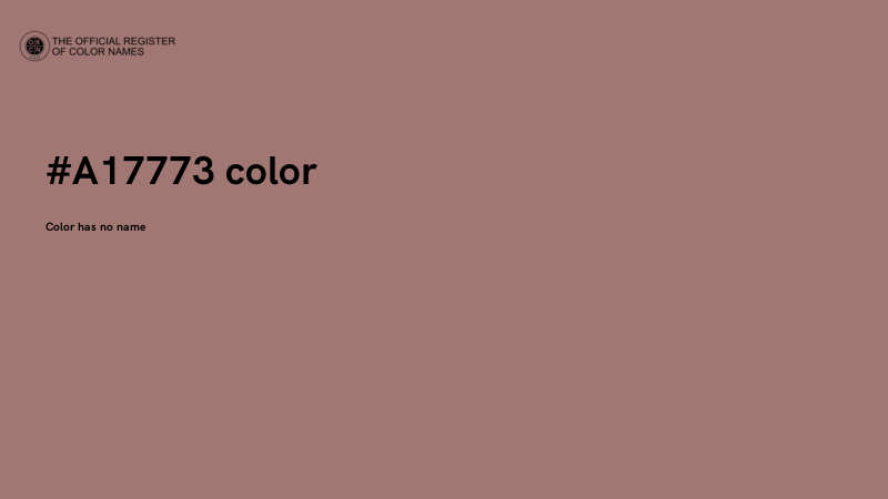 #A17773 color image